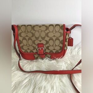 COACH  Signature Jacquard Small Crossbody Bag Pristine